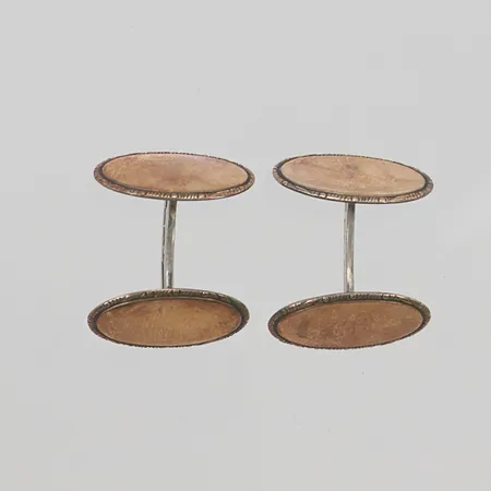 Ett par manschettknappar 830/1000 Silver 5,7g.