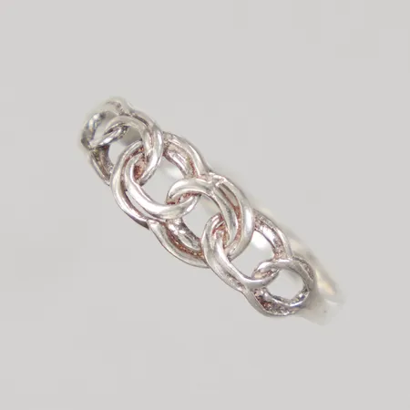 Ring Bismarck Stl:17½, bredd 6mm, Silver 925/1000 Vikt: 1,2 g