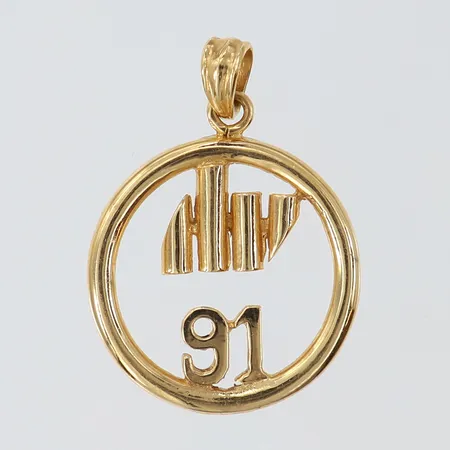 Hänge 91 ca Ø18mm höjd 25mm 18K Vikt: 2,1 g