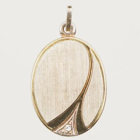 Hänge gravyrbricka med vit sten längd 25mm, bredd 15mm, 925/1000 silver Vikt: 3,3 g