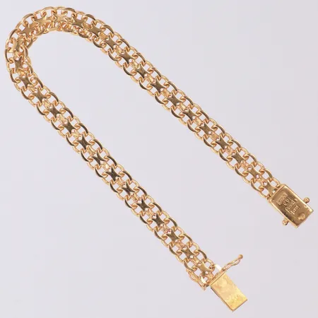 Armband X-länk längd 19,5cm, bredd 6,8mm, 18K Vikt: 13,8 g