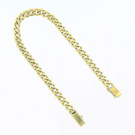 Armband Pansar 21,5cm bredd 6mm 18K.  Vikt: 25,5 g