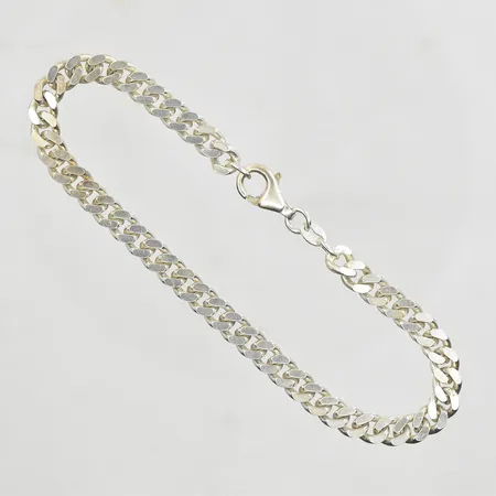 Armband Pansar längd 21 cm, bredd 6 mm, silver 925/1000. Vikt: 14,9 g