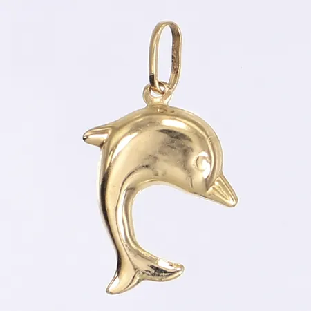 Hänge delfin längd inkl ögla 24mm bredd 15mm 18K Vikt: 0,8 g