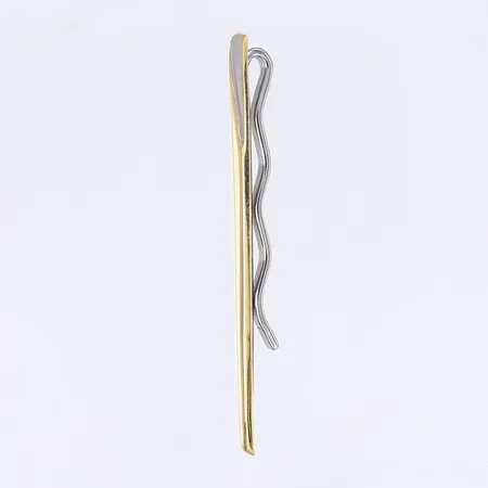 Slipsnål GHA delvis stål 18K Bruttovikt: 4,2g Vikt: 4,2 g