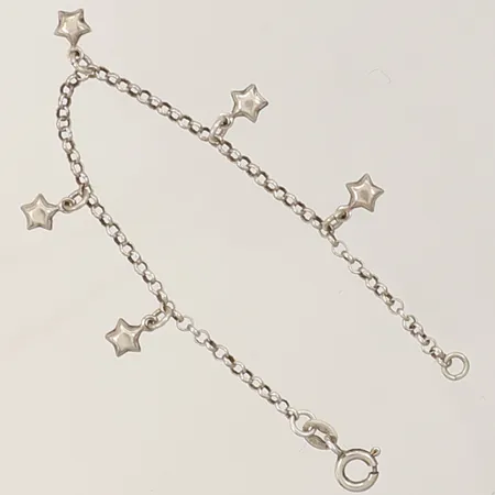 Barnarmband med berlocker längd 14cm, 925/1000 silver Vikt: 2,2 g