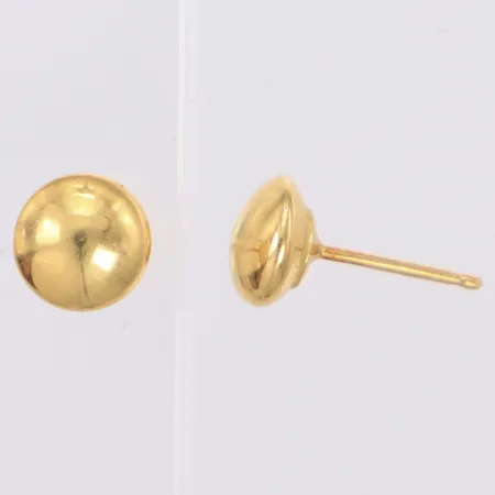 Örhängen Ø6,9mm saknar snurrebussar 18K  Vikt: 0,5 g