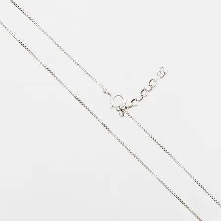 Kedja Venezia, justerbar längd: 46-48,5cm, bredd: 1mm, Guldfynd Sverige AB, silver 925/1000 Vikt: 1,9 g