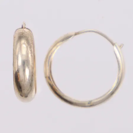 Örhängen creoler Ø16mm, bredd 3,9mm, silver 830/1000 Vikt: 0,7 g