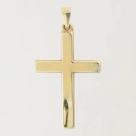 Hänge kors 35x19,2mm, bucklig 14K Vikt: 1,1 g
