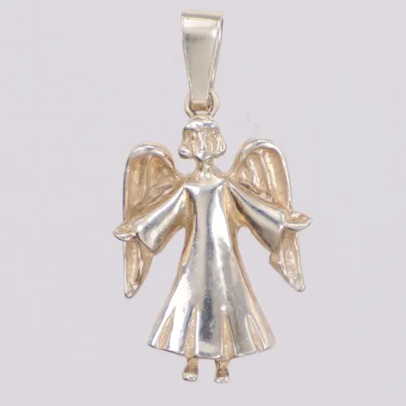 Hänge ängel längd 26,8mm, bredd 14mm, silver 925/1000 Vikt: 1,4 g