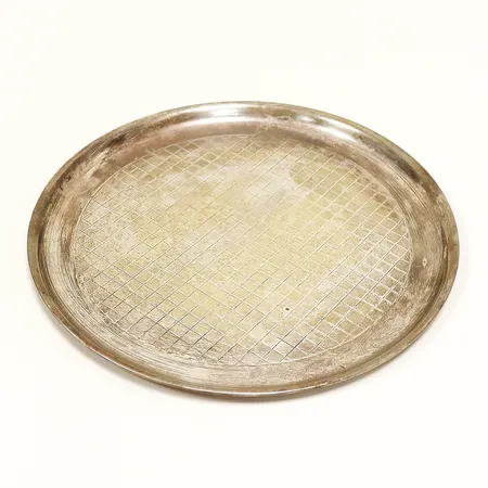 Fat Ø25cm, stämplar JUST 196, sterling, repor, silver 925/1000. Vikt: 468,4 g