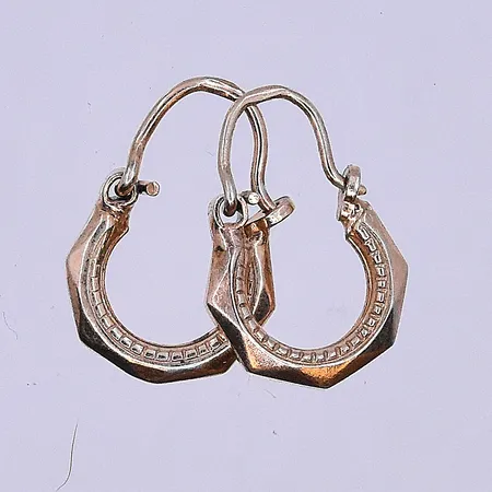 Örhängen Ø7 mm, förgylld 835/1000. Vikt: 1,4 g