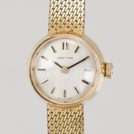 Damur Certina 18K manuell 17mm, boettnummer 198440 / 0860 677, länk 18K, 17cm, lätt ytslitage, inga tillbehör, Bruttovikt: 27,1.