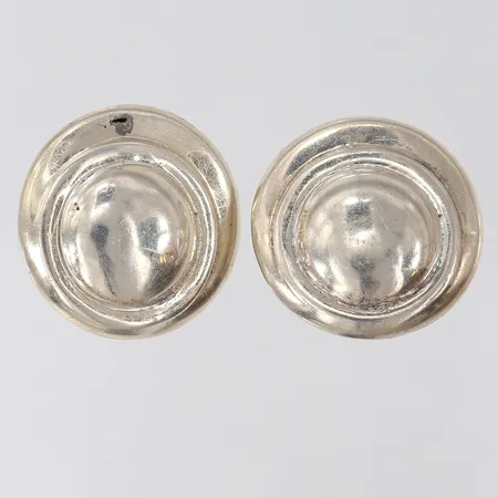 Örhängen clips ca Ø27mm, hål i ena 925/1000 silver Vikt: 10,8 g