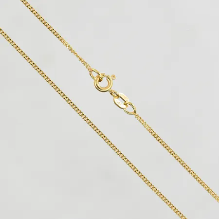 Kedja Pansar Balestra längd 45 cm, bredd 1 mm, 18K. Vikt: 2,8 g