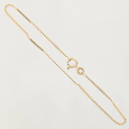 Armband Pansar med stavar, längd 19cm, bredd 1,2-1,4mm, 18K  Vikt: 2,1 g