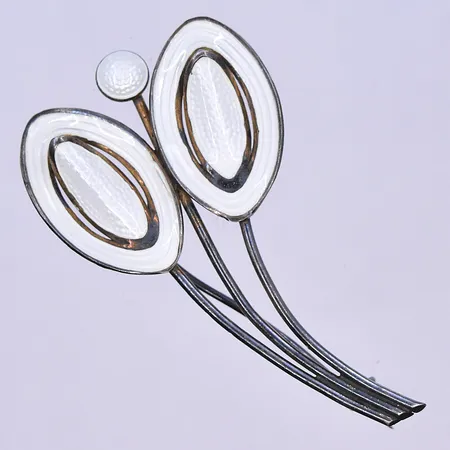 Brosch Norway längd 6,5 cm, silver 925/1000. Vikt: 10,6 g