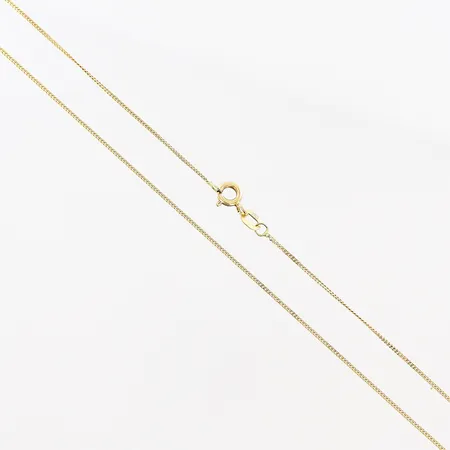 Kedja Pansar längd 45,5cm bredd 1mm 18K.  Vikt: 1,8 g