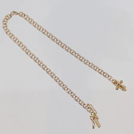 Armband Bismarck 18cm bredd 2,5mm NSE Köping 1990, 18K Vikt: 3,3 g