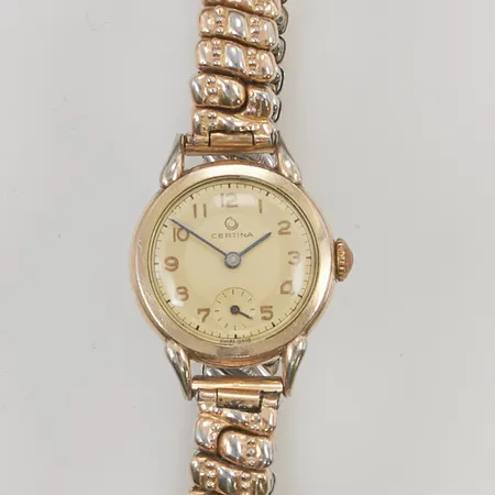 Damur Certina 23mm manuell doublé boettnr:44625/3676093, flexband.