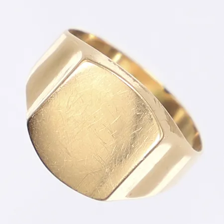 Klackring stl: 19¾ bredd 4-14mm repig ojämn skena 18K Vikt: 4,2 g