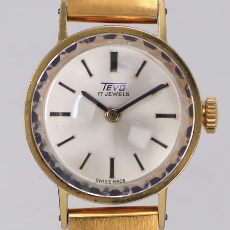 Damur Tevo 18K manuell 22mm, snr 7027, safirglas, länk i doublé, inga tillbehör