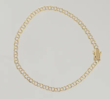 Armband bismark längd 18,5 cm bredd 3,5 mm 18K Vikt: 3,3 g