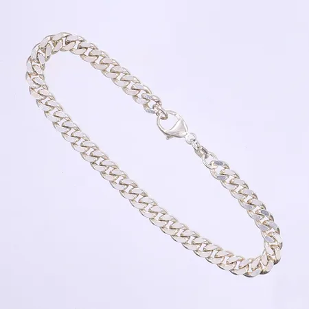 Armband Pansar längd 19,5cm bredd 5mm silver 925/1000 Vikt: 15,2 g