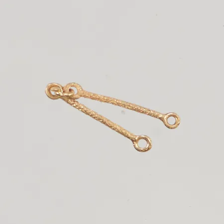 2 Länkbitar 3cm 18K 0,3g.
