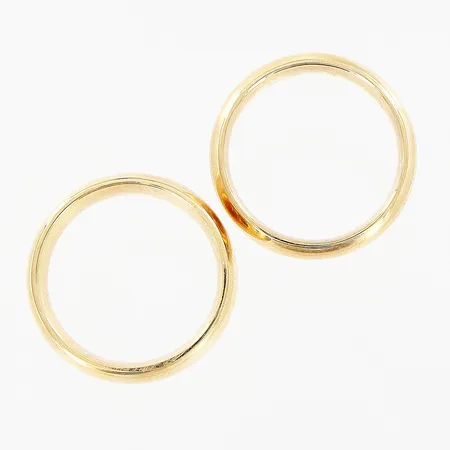 2 ringar Schalins släta 9K.  Vikt: 8,5 g