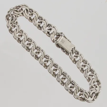 Armband Bismarck 17,5cm bredd 13mm 830/1000 Silver 18,7g.