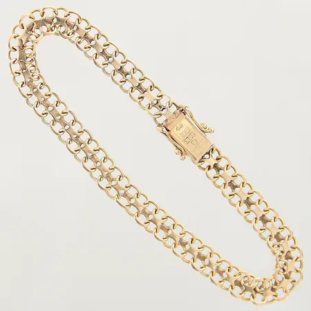Armband X-länk, längd 19cm, bredd 6,3mm, 18K Vikt: 8,3 g