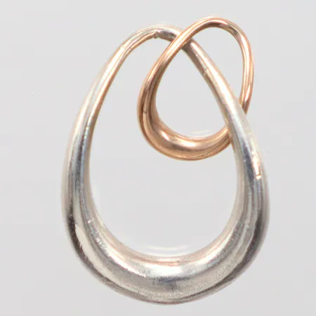 Hänge Georg Jensen silver 925/1000 med gulddetalj, totallängd 3cm  Vikt: 3,3 g