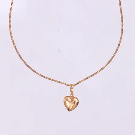 Collier Pansar med hänge,längd ca 50 cm,hängets höjd med ögla 13 mm,18k. Vikt: 2,9 g