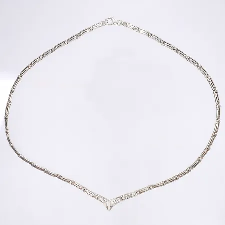 Halscollier längd 44cm bredd 4-9mm silver 925/1000 Vikt: 14,5 g