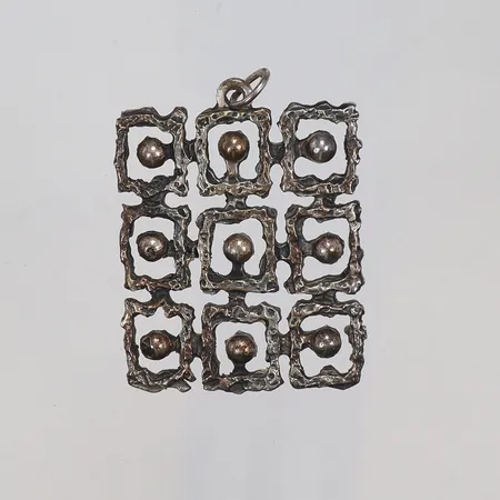 Hänge mönstrat Alpo Tammi 32x51mm silver 830/1000 Vikt: 17,6 g