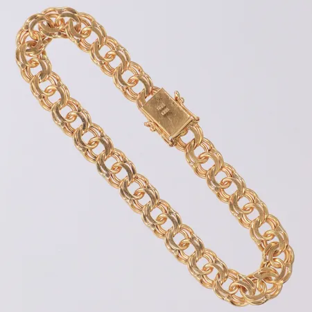 Armband Bismarck längd 20cm, bredd 8,2mm, 18K Vikt: 26,2 g