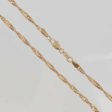 Kedja 62cm bredd 3mm (lås i 14K) 18K 11,9g.