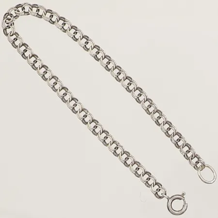 Armband Bismarck, längd 16cm, bredd 3,6mm, silver 925/1000  Vikt: 2,4 g