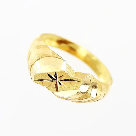 Klackring stl:13 bredd 2-6mm OBS! Liten storlek 18K.  Vikt: 0,4 g