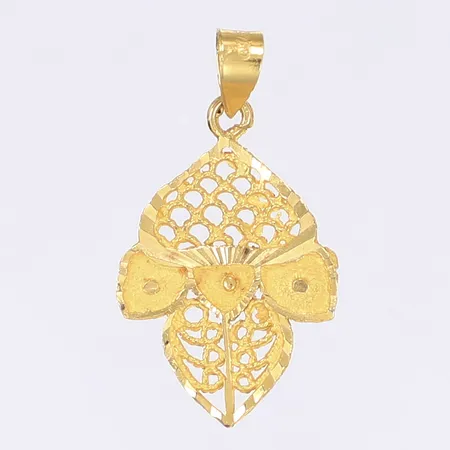 Hänge längd 30mm bredd 28mm 21K Vikt: 2,1 g