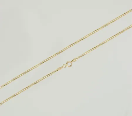 Halskedja pansar längd 56cm bredd 1,9mm, defekt lås 18K Vikt: 3,3 g