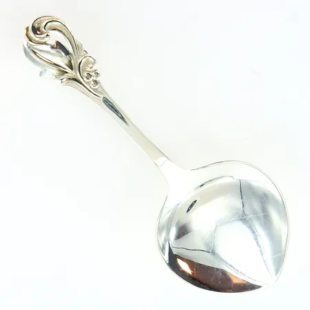 Serveringsspade 14,5cm stämplad SJ, tre torn, silver. Vikt: 28,2 g