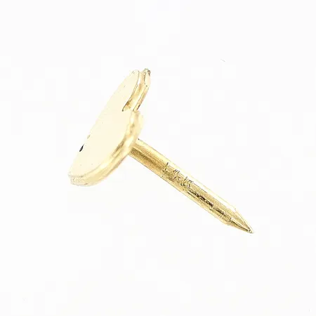 Udda örhänge hjärta skevt saknar stopp 14K.  Vikt: 0,3 g