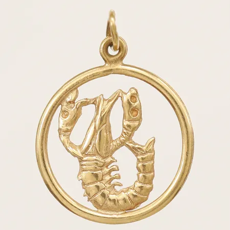 Hänge skorpion Ø 15,4mm, 18K Vikt: 1,1 g