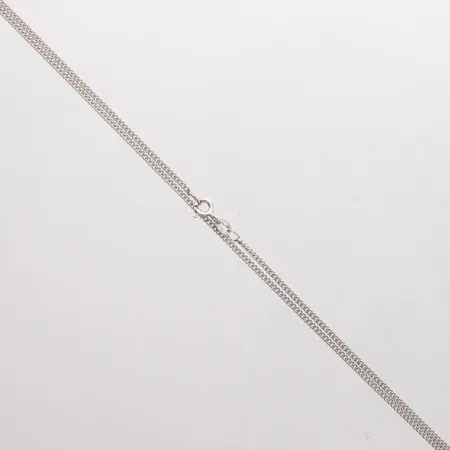 Kedja Pansar längd 41cm, bredd 2mm, Vitguld 18K. Vikt: 3,8 g