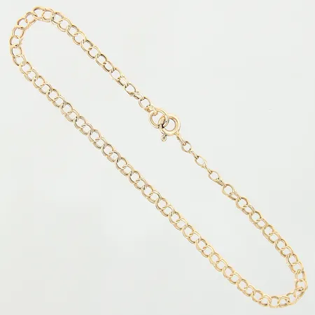 Armband Bismarck, längd 18,5cm, bredd 2,9mm, något vridna länkar, 18K  Vikt: 2,1 g