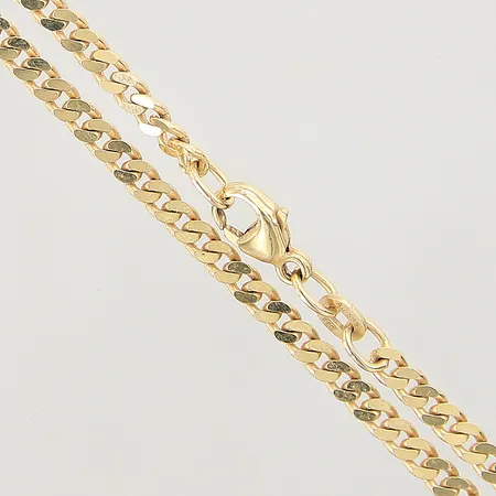 Kedja Pansar längd 50,5cm bredd 2,6mm 14K Vikt: 9,8 g