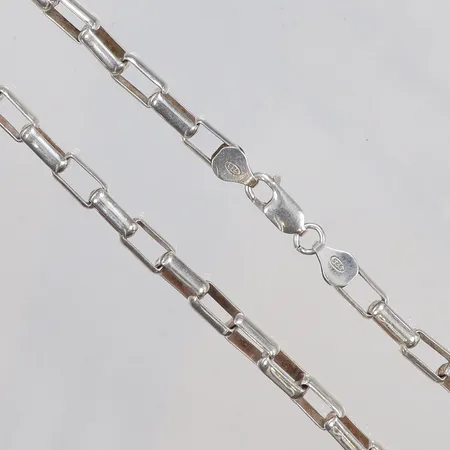 Kedja 46cm bredd 3-5mm silver 925/1000 Vikt: 33,7 g